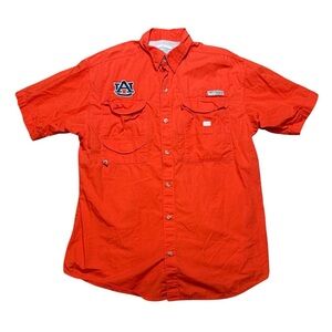 Auburn Tigers Columbia PFG Fishing Shirt Men’s Medium Short Sleeve Vintage